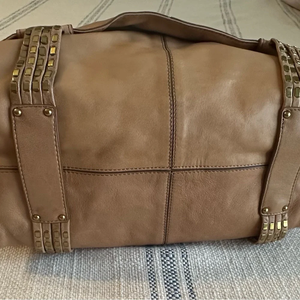 Kooba Hailey Camel Handbag NWT Satchel - Picture 11 of 13